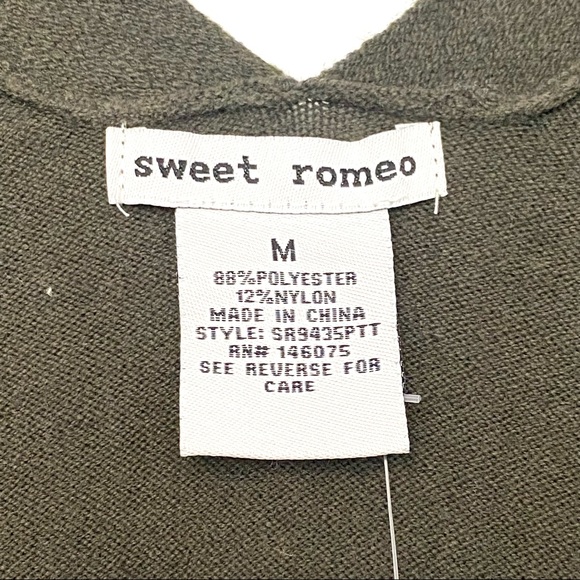 NEW Sweet Romeo Simple Open Drape Pocket Cardigan - Picture 4 of 7